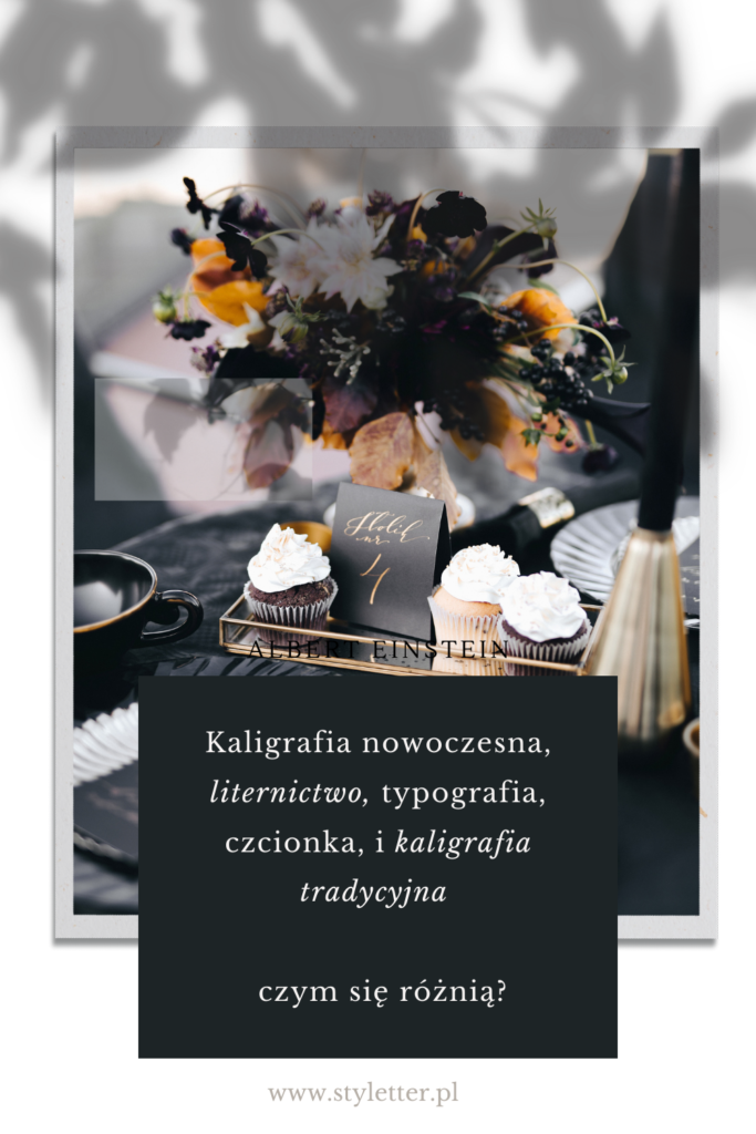 Kaligrafia liternictwo kaligrafia nowoczesna czczionka pisana