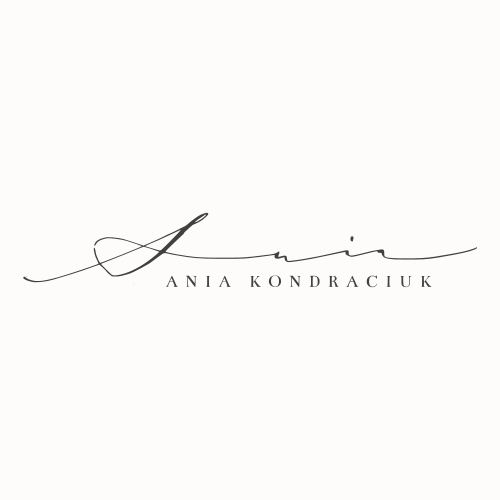 Kaligraficzne logo dla Ani Kondraciuk